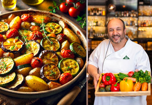 Chef Dino Kolitsas Featured in Total Food Services for Greek Vegan Cuisine